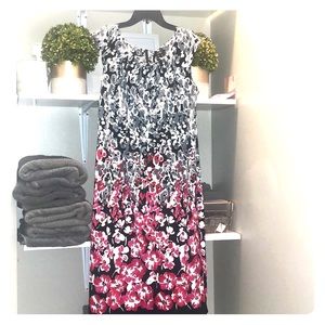 Floral print A-line dress